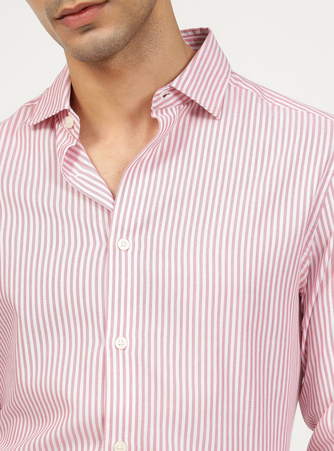 Blossom Stripe Cotton Tencel Shirt