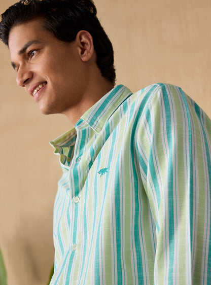 Sea Green Stripe Shirt