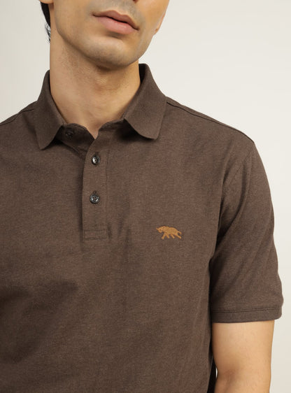 Paco Brown Melange Polo