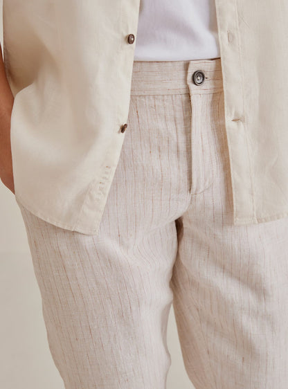 Beige Stripe Chino