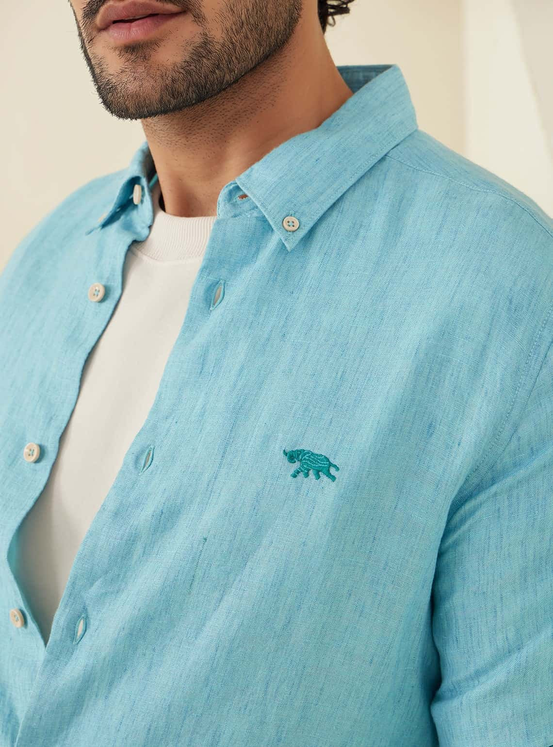 Azure Linen Shirt