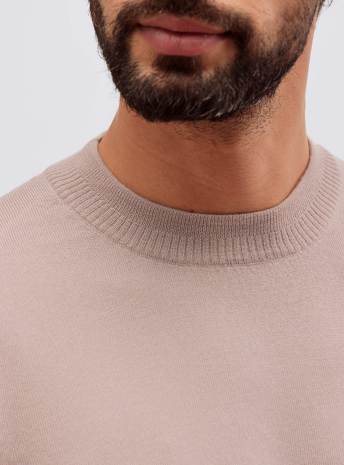 Martini Pink Merino Crew