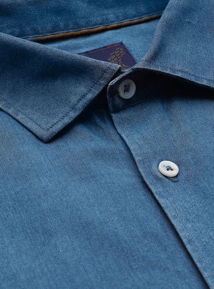 Horizon Indigo Cotton Shirt