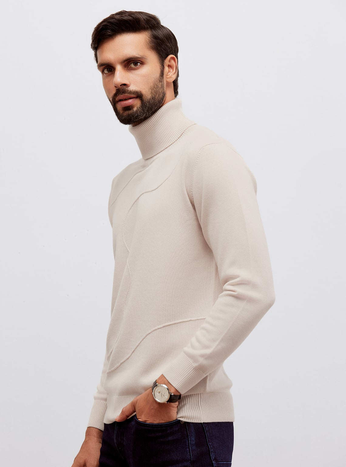 Blanc White Merino Pullover