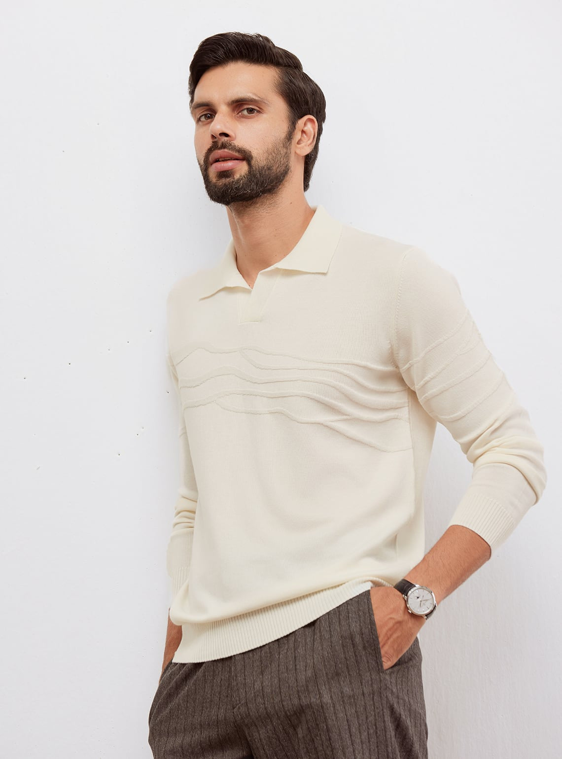 Alp White Merino Sweater