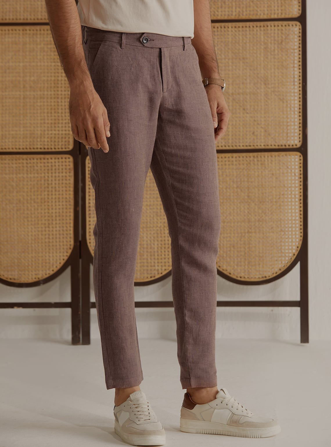 Chestnut Linen Pants