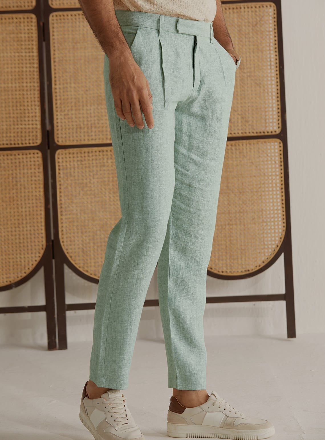 Sea Foam Linen Pants