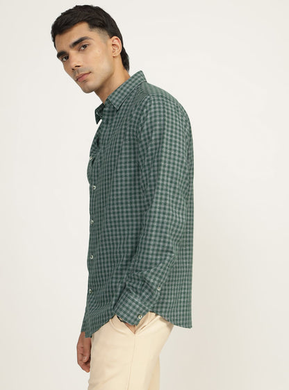 Forest Cotton Check Shirt