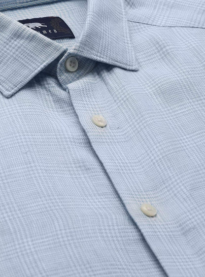 Casper Blue Linen Shirt