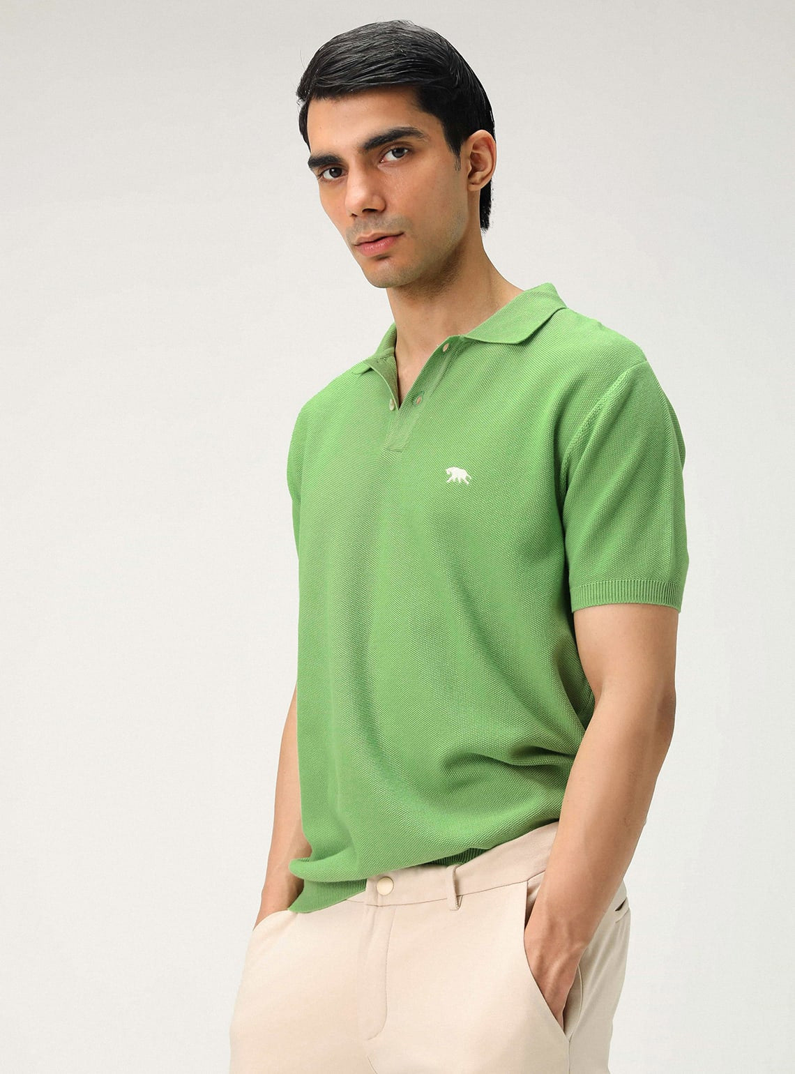 Pistachio Viscose Polo