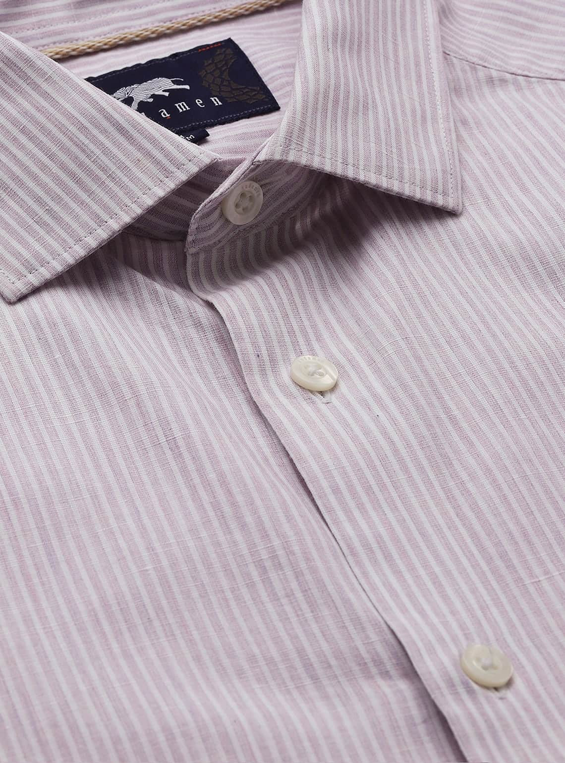 Lavendar Stripe Triblend Shirt