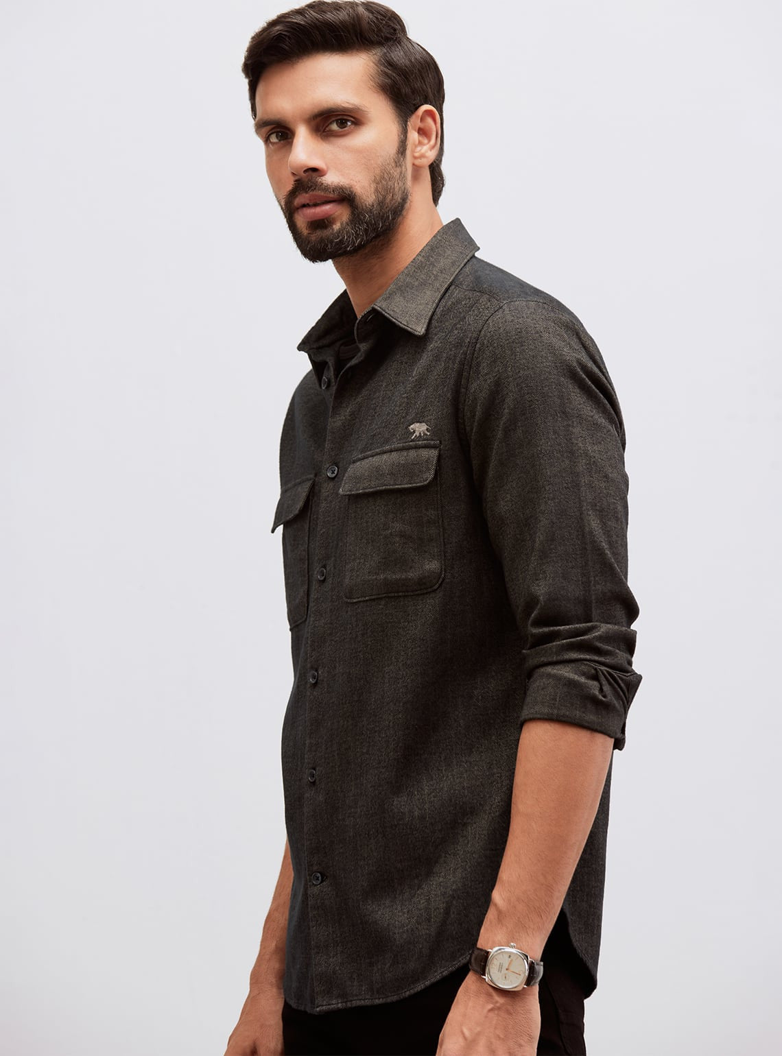 Woodbark Cotton Shirt