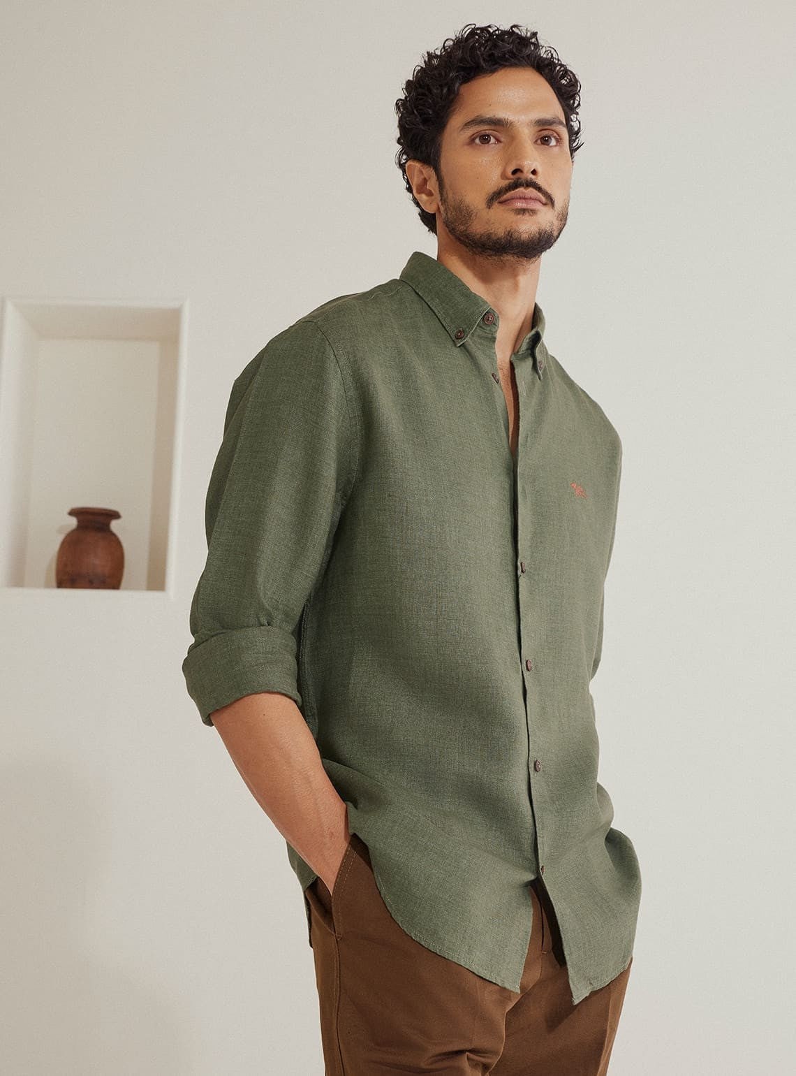 Kelp Linen Shirt