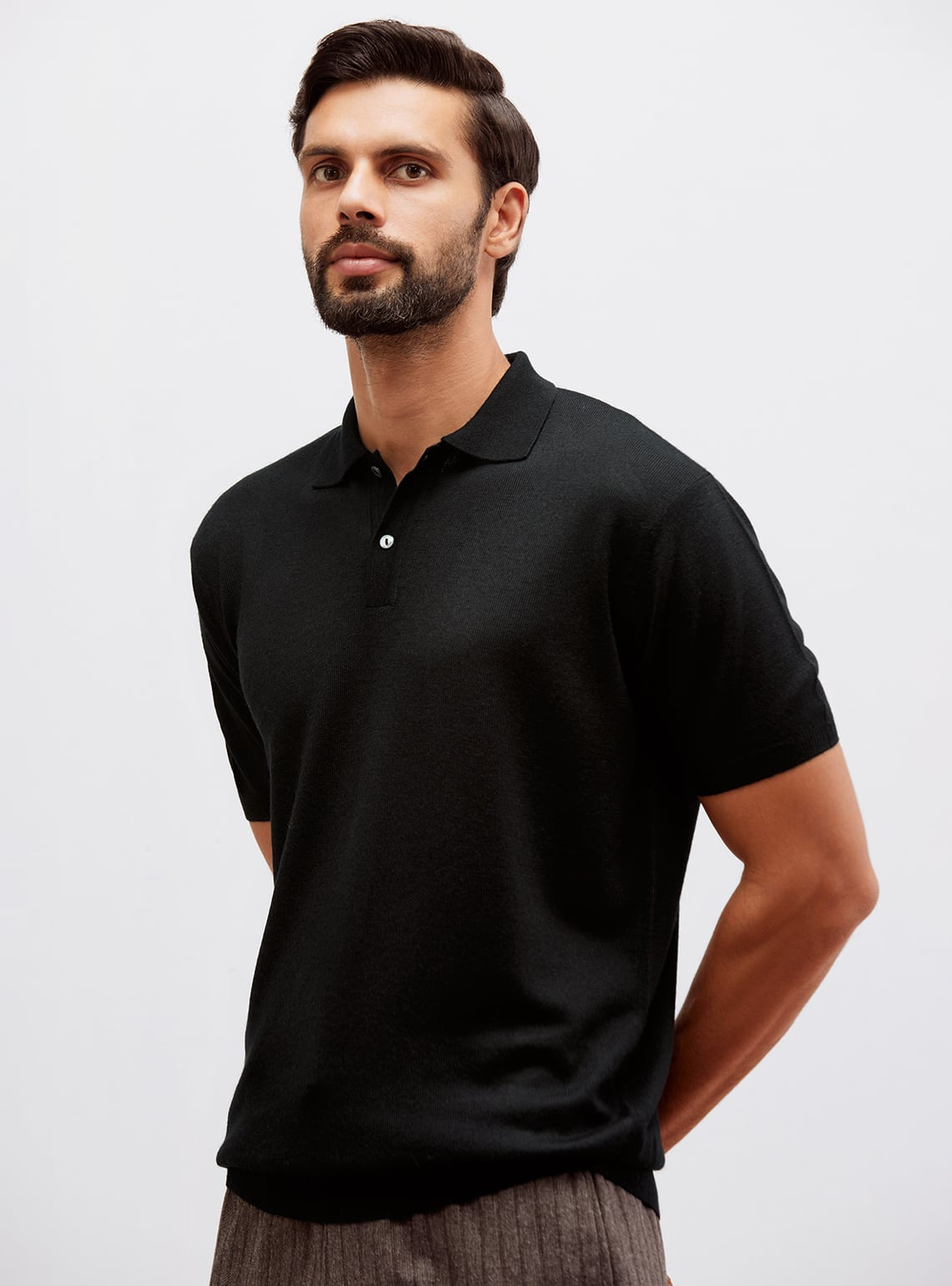 Onyx Merino Viscose Polo