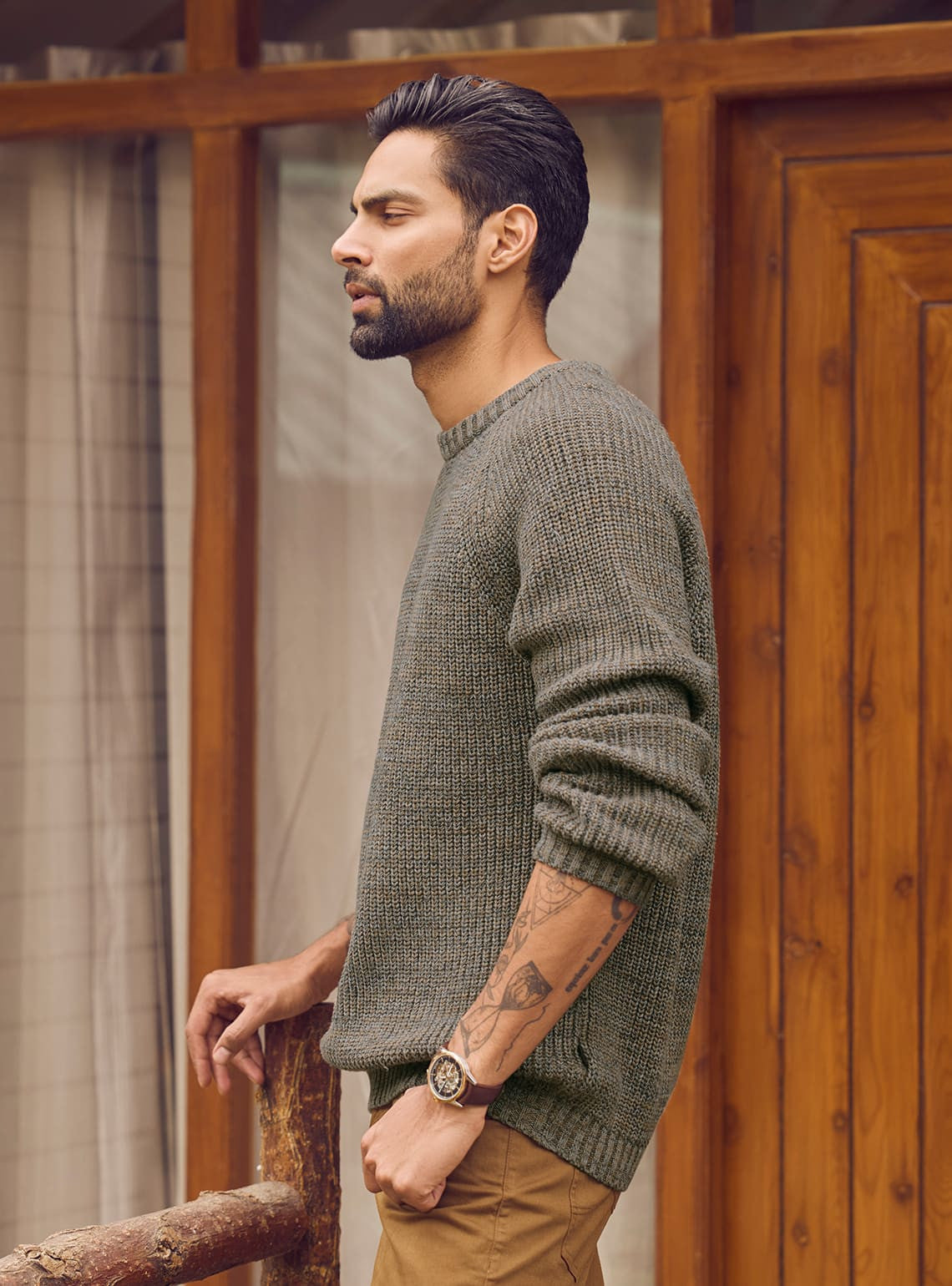 Flint Cotton-Wool Pullover