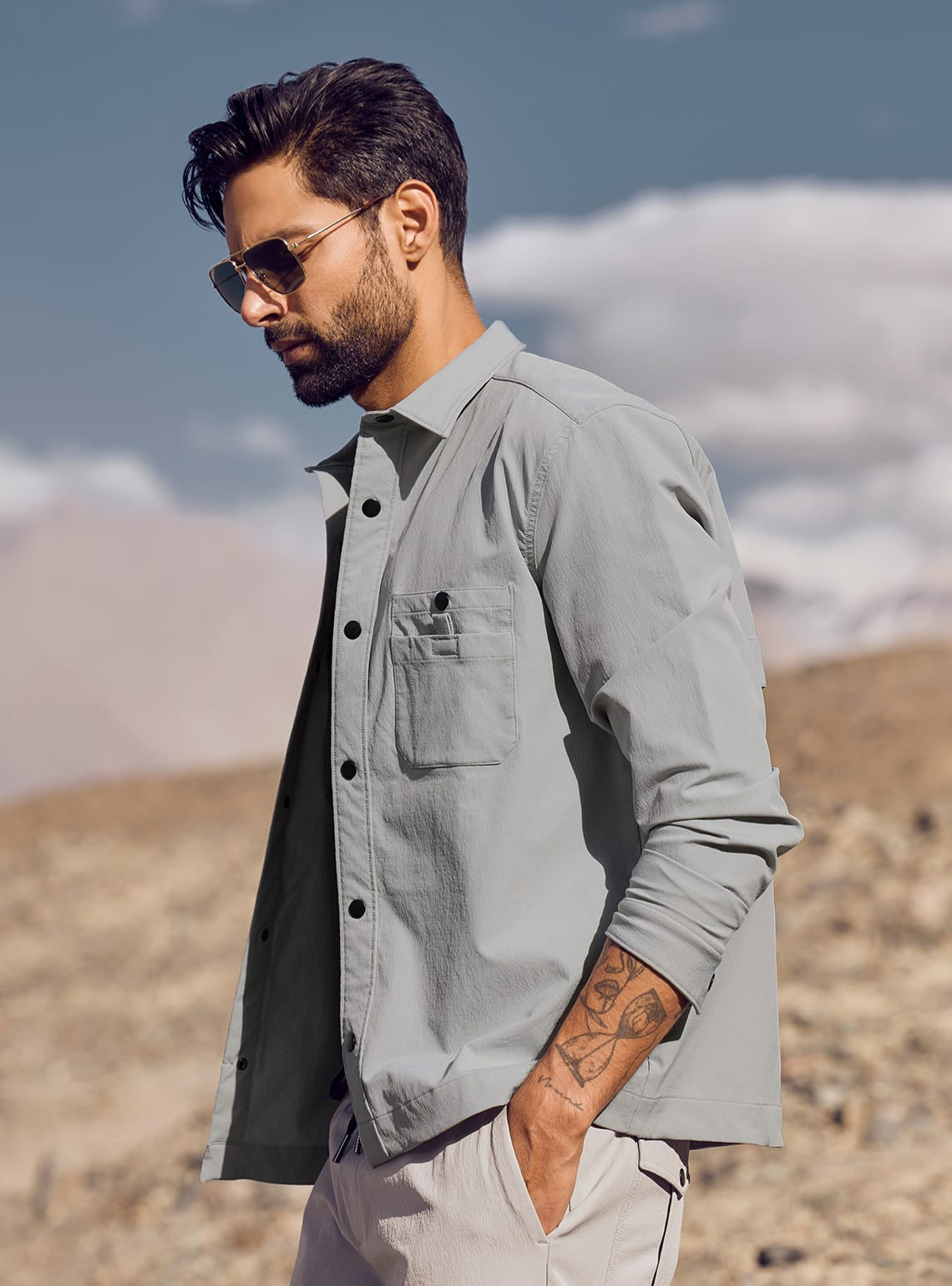 Stardust Grey Overshirt