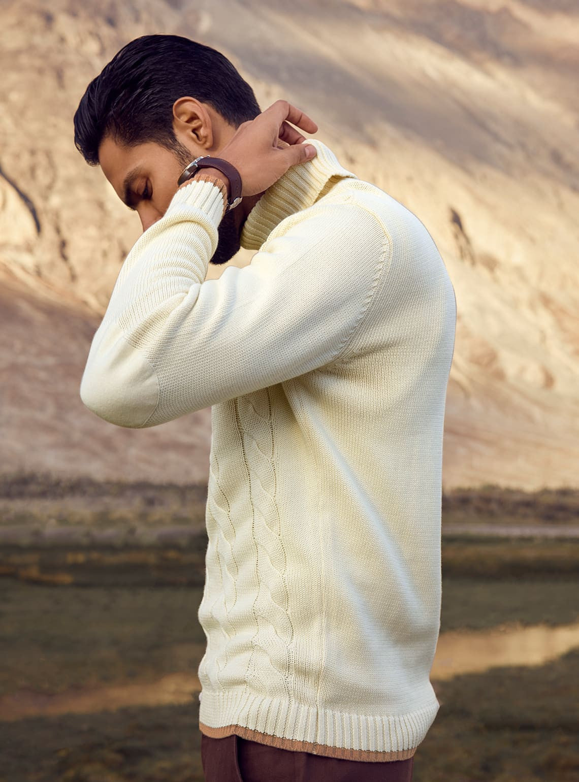 Quartz Cotton-Wool Pullover