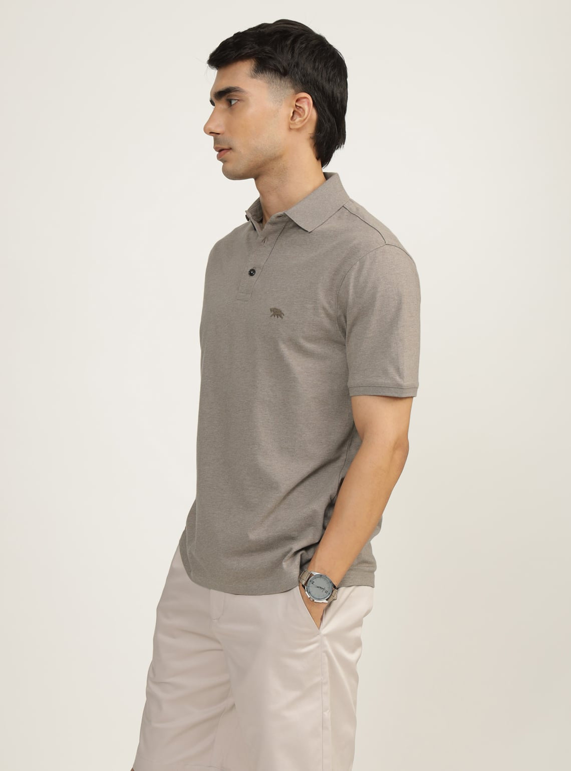 Tapa Brown Cotton Polo