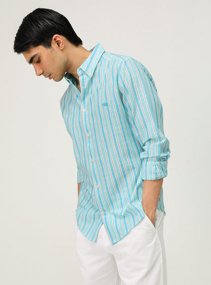 Aqua Island Stripe