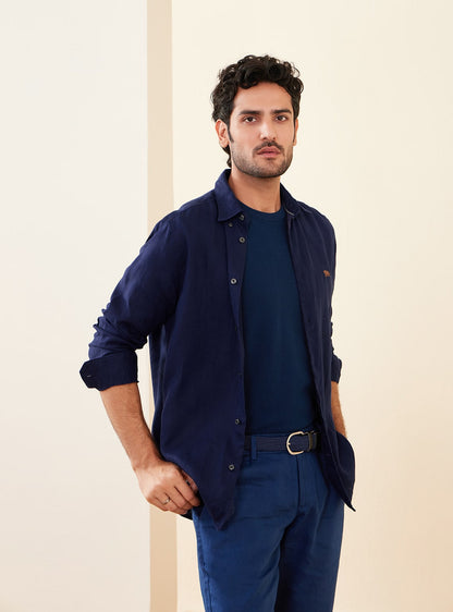 Lapis Linen Shirt