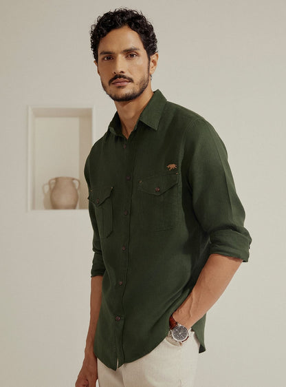 Viridian Linen Shirt