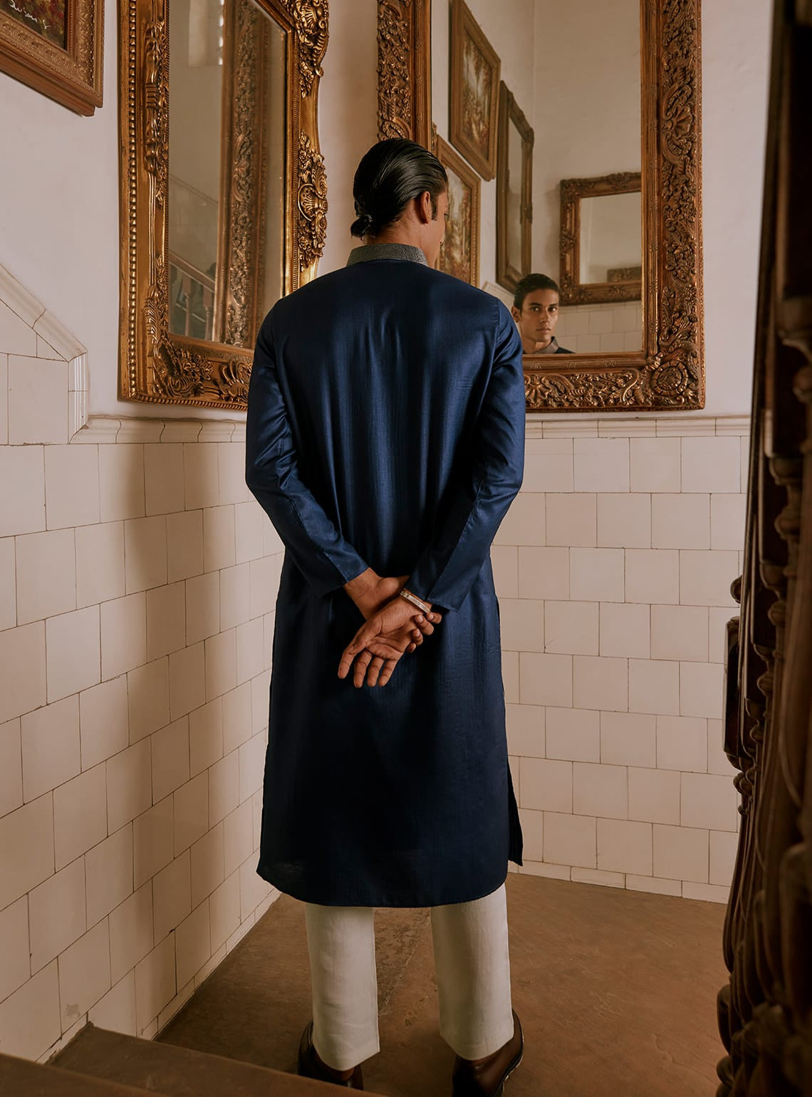 Neel Viscose-Silk Kurta