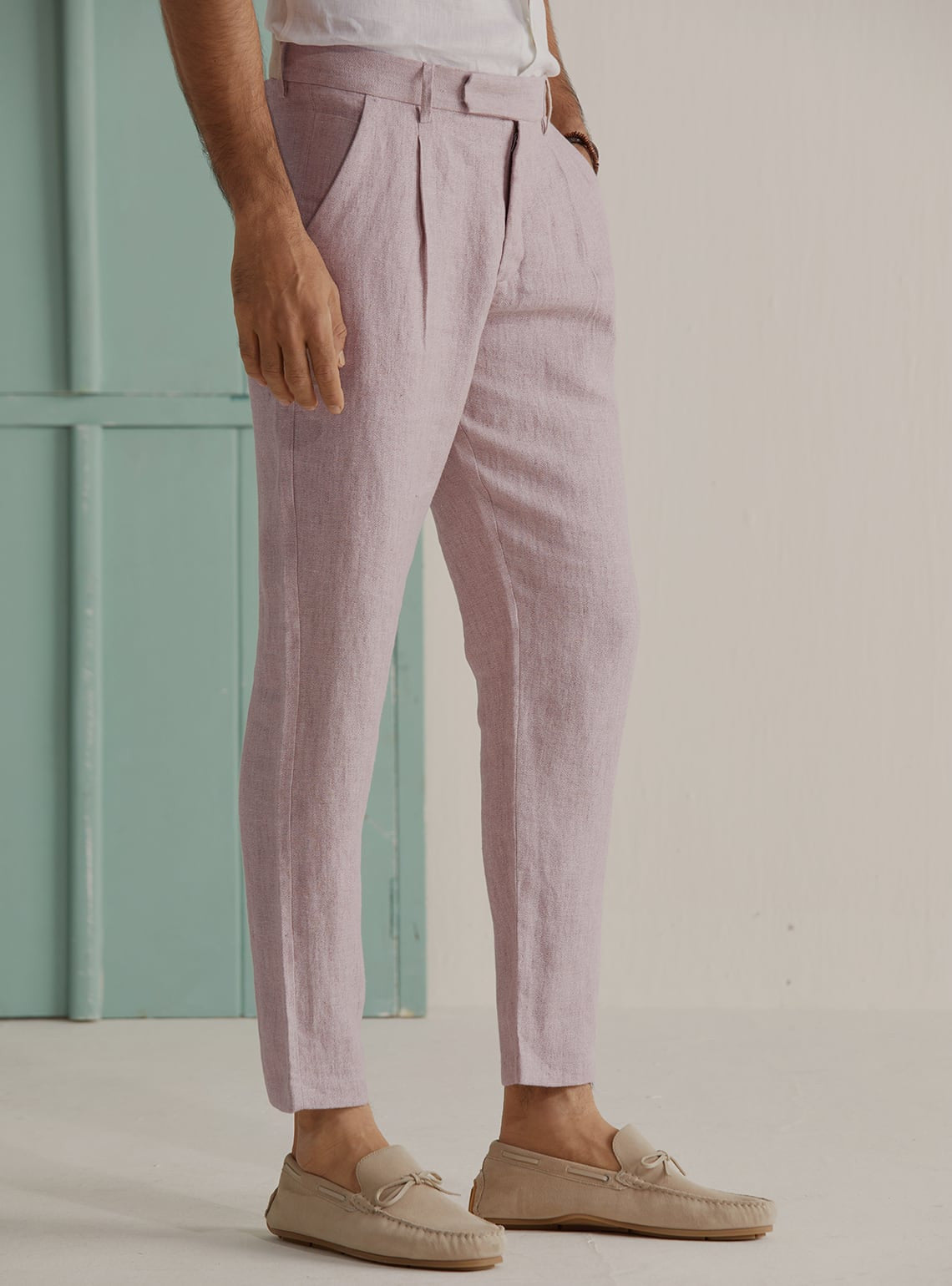 Duskyrose Linen Pants