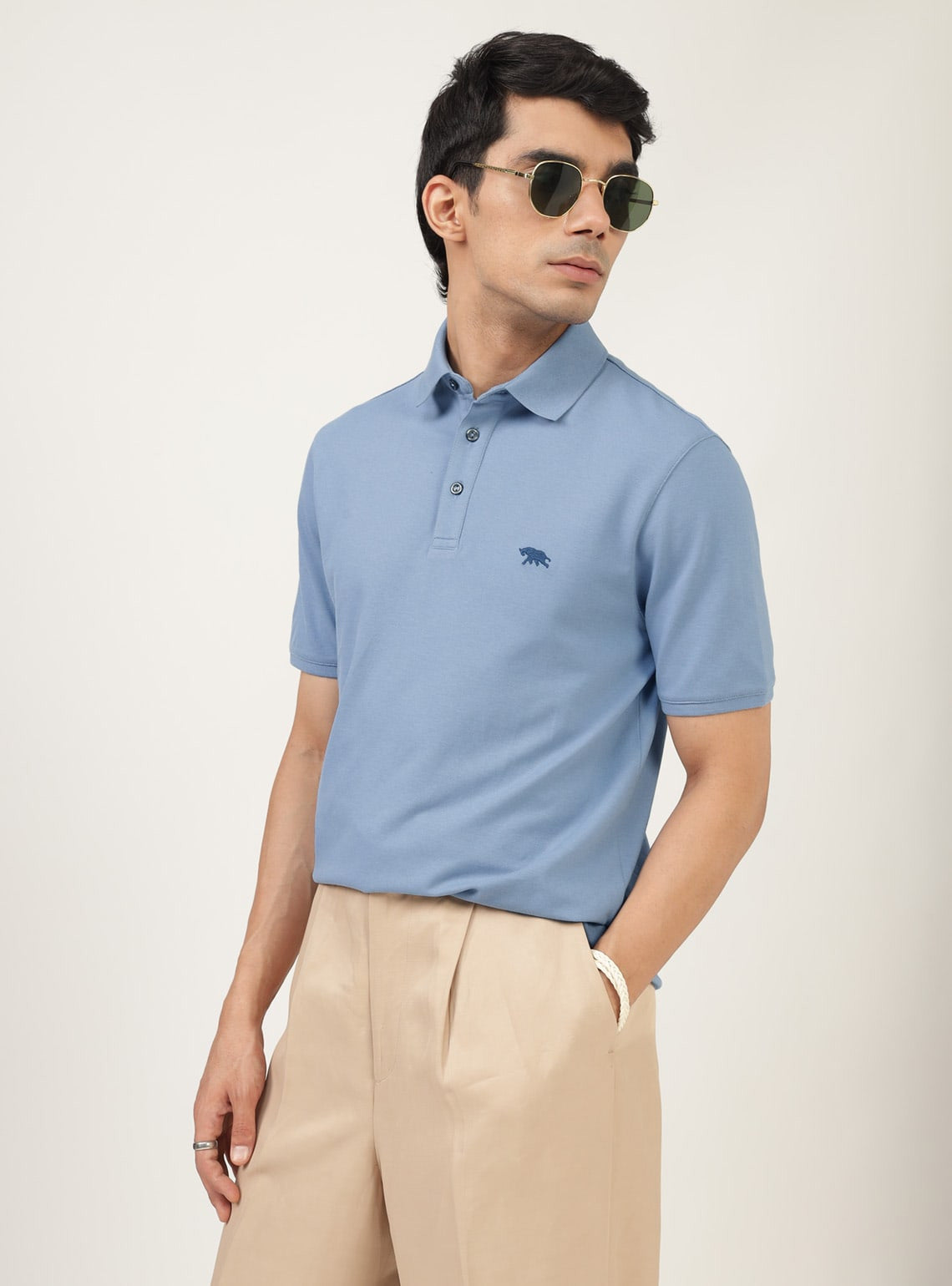 Echo Blue Pique Polo