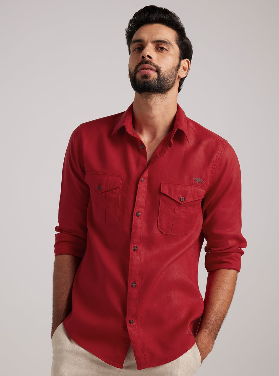 Barn Red Linen Explorer