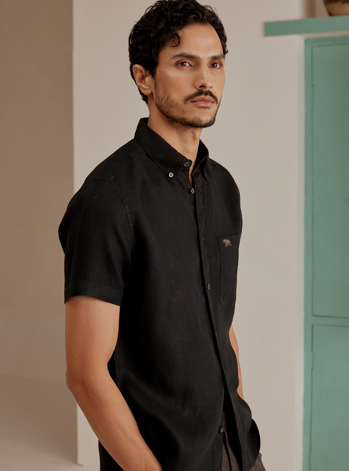 Obsidian Linen Shirt