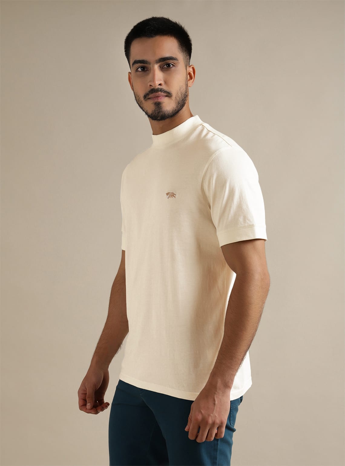 Alp White Mock Neck