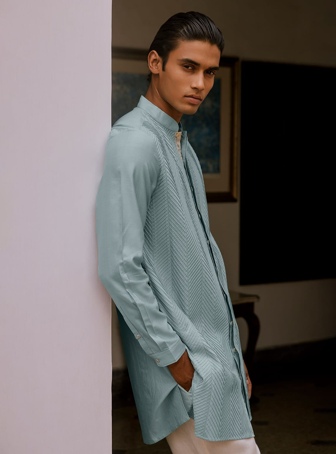 Matsya Cotton-Silk Kurta