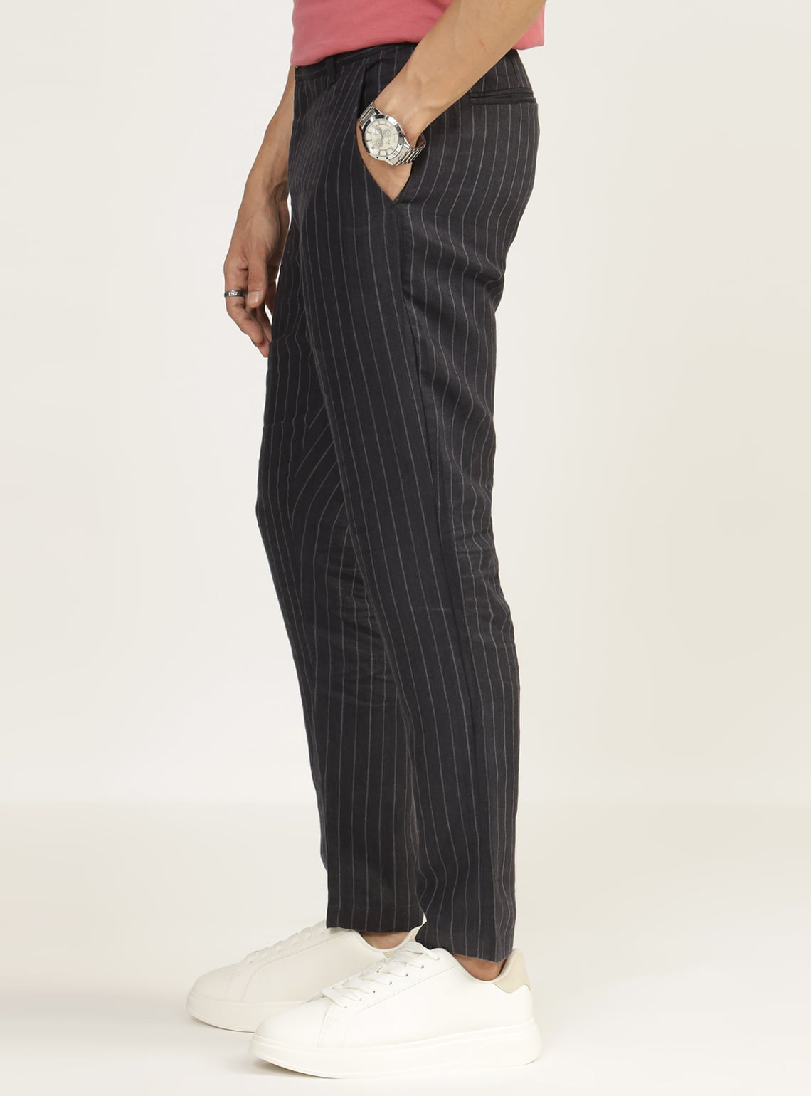 Nero Stripe Linen Pants