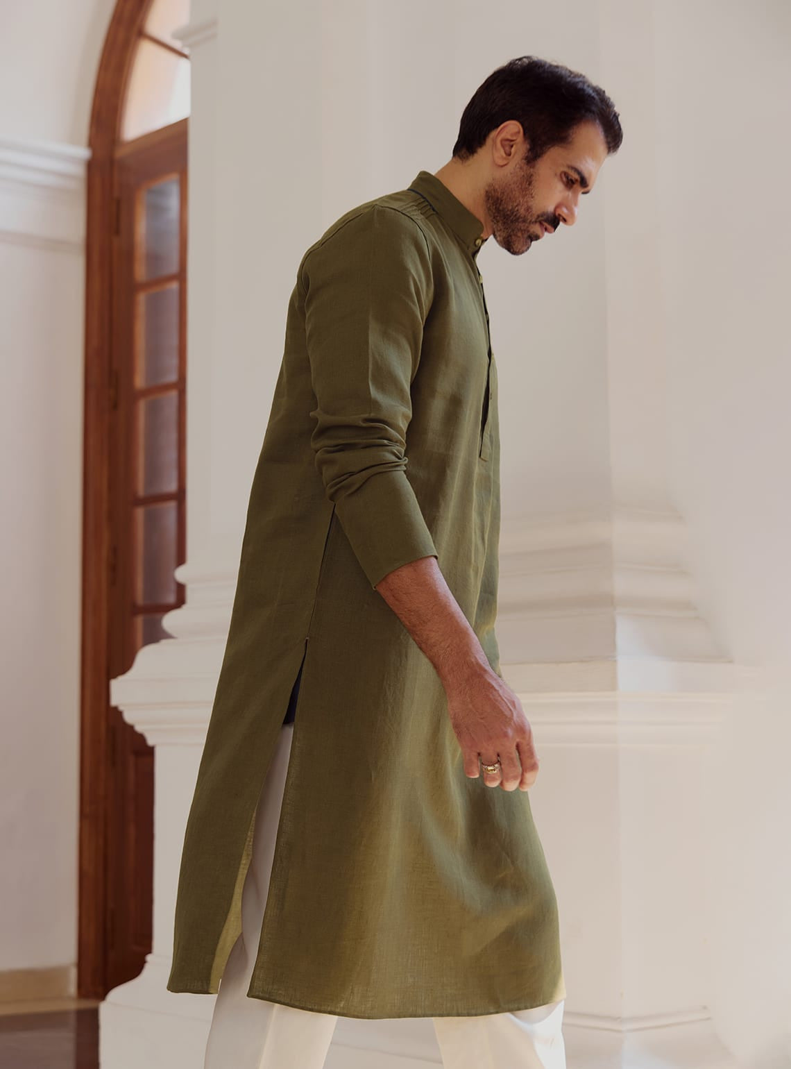 Jade Linen Kurta