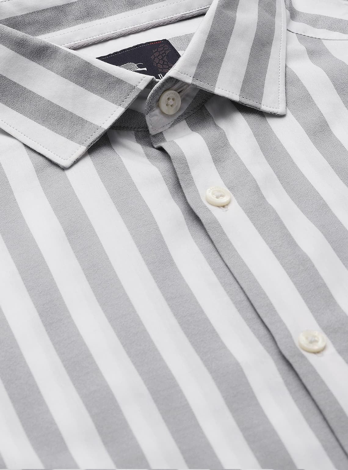 Slate Stripe Cotton Shirt