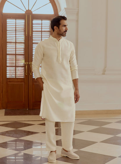 Vellai Cotton-Silk Kurta