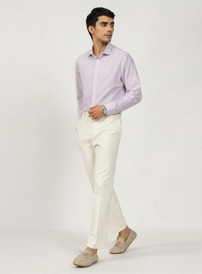 Lavendar Stripe Triblend Shirt