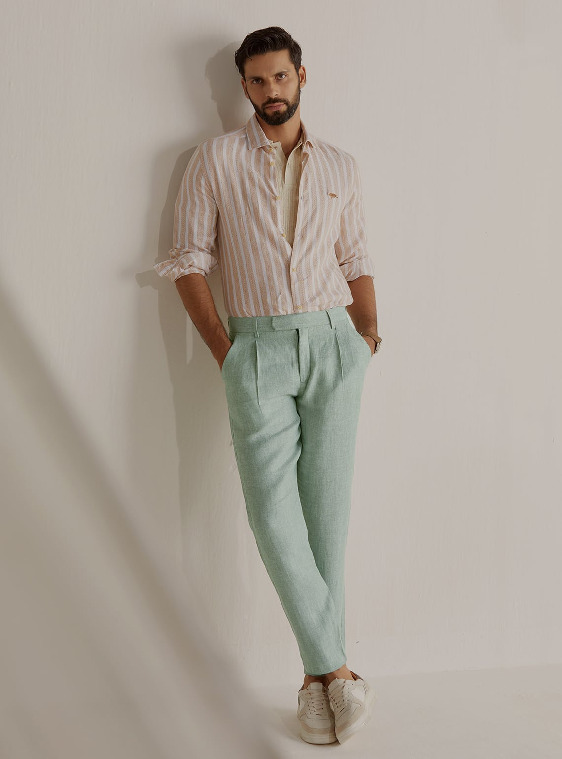 Sea Foam Linen Pants