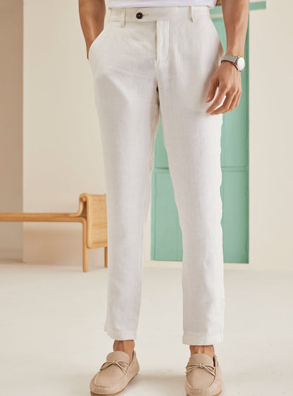 Alabaster Linen Pants