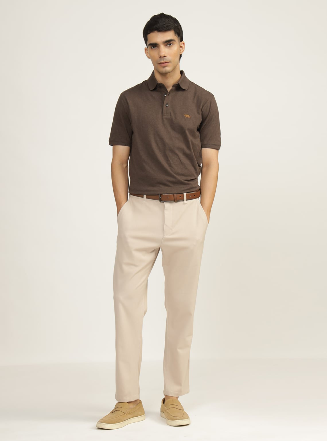 Paco Brown Melange Polo