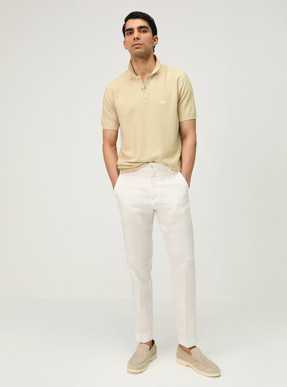 Champagne Viscose Polo