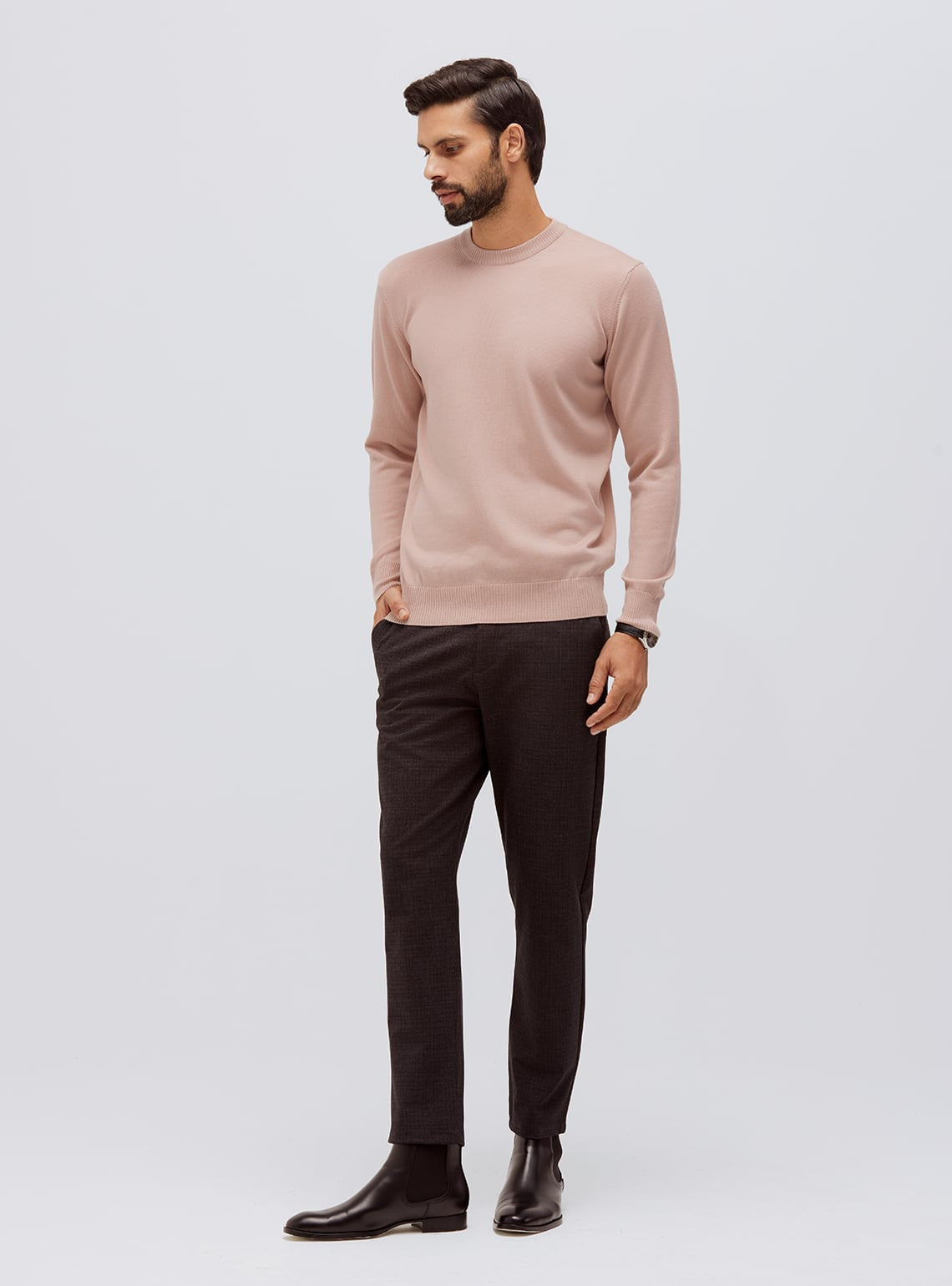 Martini Pink Merino Pullover