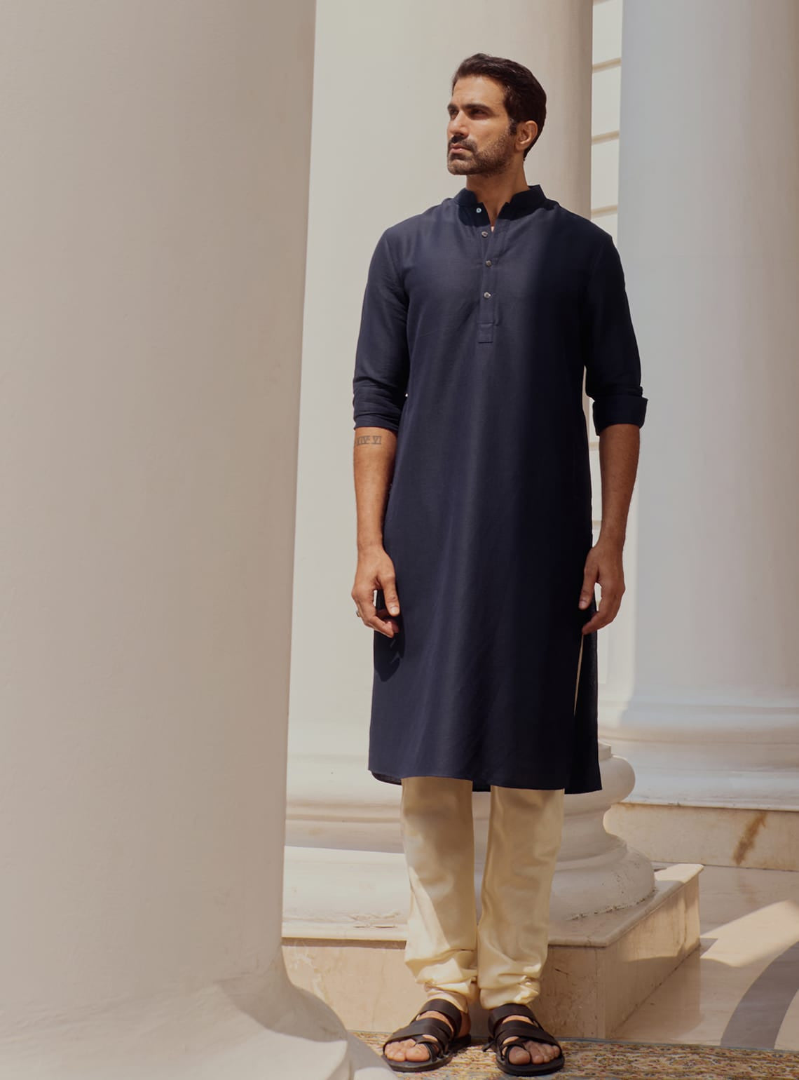 Neel Wool-Cotton Kurta