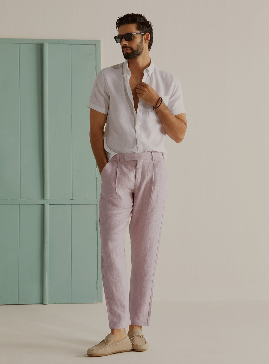 Duskyrose Linen Pants