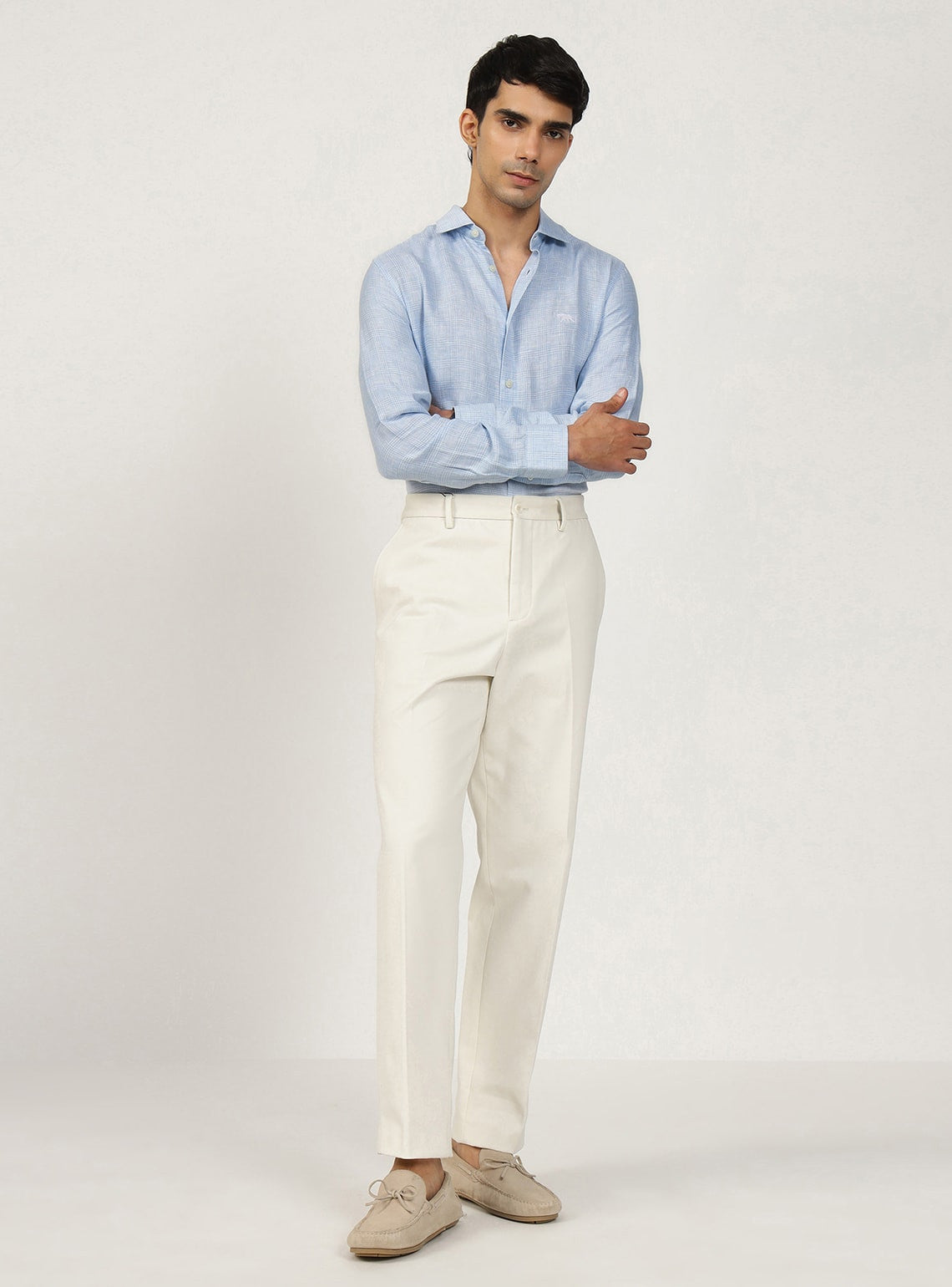 Casper Blue Linen Shirt