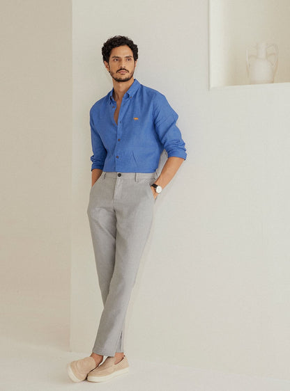 Sapphire Linen Shirt