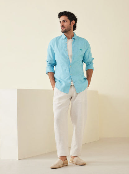 Azure Linen Shirt