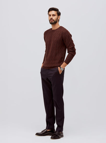 Ruby Brown Merino Pullover