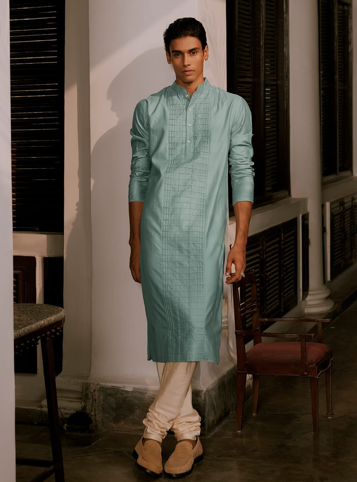 Firoza Cotton-Silk Kurta