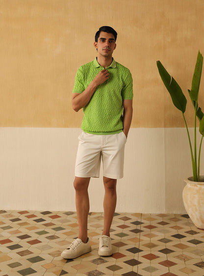 Textured Wasabi Polo